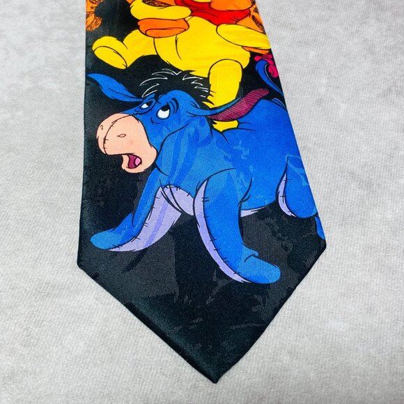 Winnie The Pooh Necktie With Piglet Tigger & Eeyore Disney - Picture 2 of 7